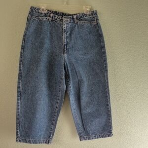 Blue Denim Capri Jeans